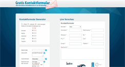 Desktop Screenshot of gratis-kontaktformular.de