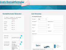 Tablet Screenshot of gratis-kontaktformular.de